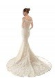 Cheapest Long Sleeves Off the Shoulder Trumpet Lace Wedding Dress UK