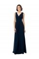 Cheapest Chiffon Sleeveless Bridesmaid Dress with V Front and Back UK