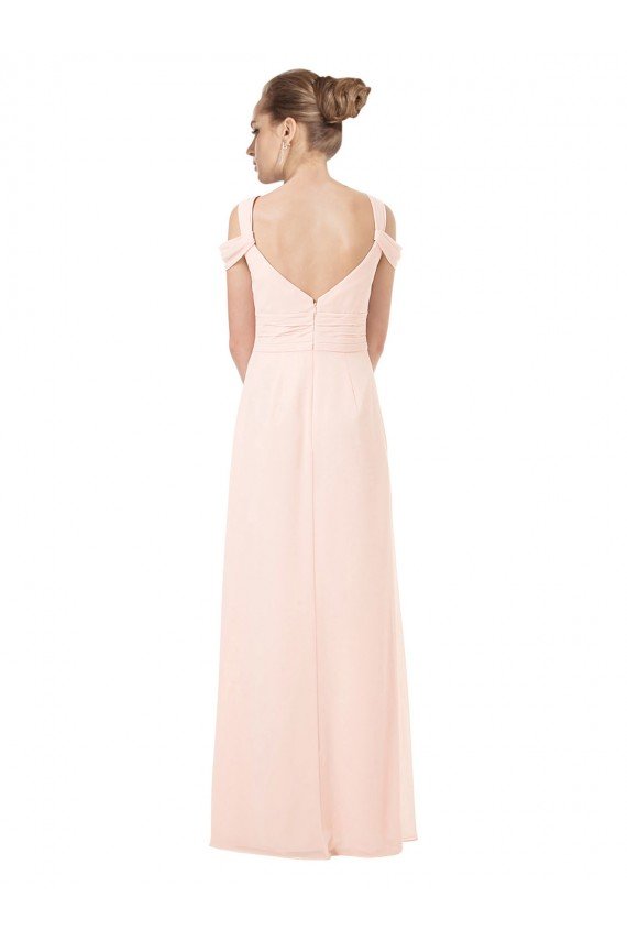 Cheapest Chiffon Sweetheart Bridesmaid Dress with An Illusion Overlay UK