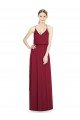 Cheapest Full Length V-Neck A-Line Chiffon Boho Bridesmaid Dress UK