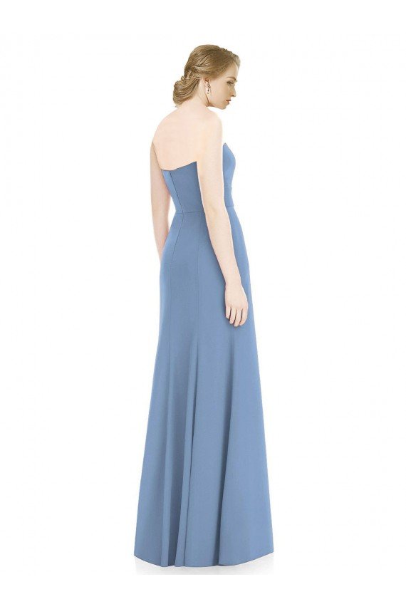 Cheapest Draped Strapless Sweetheart Trumpet Chiffon Bridesmaid Dress UK