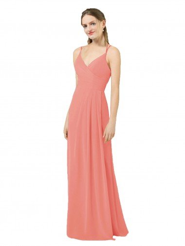 Cheapest Flirty Chiffon Bridesmaid Dress with Modern Back Detail UK