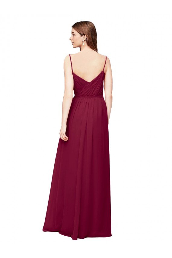 Cheapest Wrapped Sweetheart Neckline Long Chiffon Bridesmaid Dress  UK