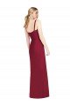 Cheapest Spaghetti Straps Mermaid Chiffon Bridesmaid Dress with Side Front Slit UK