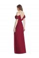 Cheapest Ruffled Cold-Shoulder Chiffon Maxi Bridesmaid Dress UK