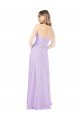 Cheapest Draped Sweetheart Chiffon Bridesmaid Dress with High Slit UK