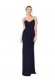 Cheapest Draped Spaghetti Straps Long Chiffon Mermaid Bridesmaid Dress / Formal Prom Dress UK