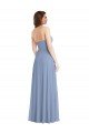 Cheapest Strapless A-Line Maxi Bridesmaid Dress with Front Slit UK