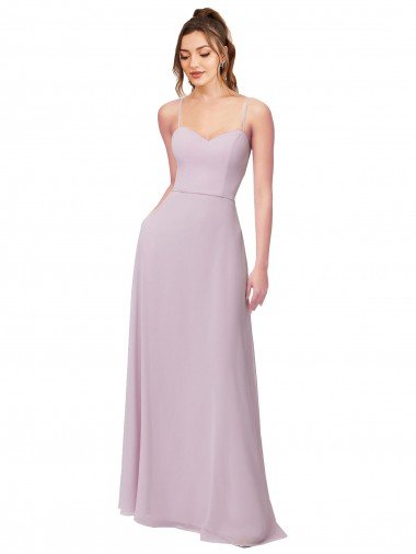 Cheapest Sweetheart Tie-Back Chiffon Bridesmaid Dress UK