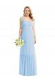 Cheapest Tie Shoulder Bustier Bodice Ruffle Hem Maxi Bridesmaid Dress UK