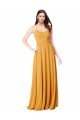 Cheapest Chiffon A-Line Bridesmaid Dress with Halter Back UK