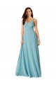 Cheapest Draped Empire V-Neck Chiffon Bridesmaid Dress UK