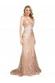 Cheapest Sleek Long Mermaid Formal Sparkling Sequin Bridesmaid Dress / Prom Dress UK