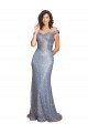 Cheapest Off the Shoulder Sweetheart Neckline Formal Sequin Bridesmaid Dress / Prom Dress with Thigh High Slit UK