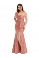 Cheapest Cascade Ruffle One Shoulder Bustier Formal Silky Satin Mermaid Bridesmaid Dress / Prom Dress UK