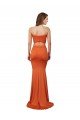 Cheapest Strapless Bandeau Bodice Long Formal Spandex Bridesmaid Dress / Prom Dress UK