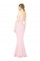 Cheapest Full Length Off the Shoulder Bridesmaid Dress / Prom Dress with Twist Front UK