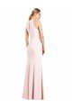 Cheapest V-Neck Keyhole Back Crepe Trumpet Bridesmaid Dress / Prom Dress UK