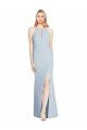 Cheapest Full Length Sleeveless Halter Bridesmaid Dress / Prom Dress with Keyhole Back UK