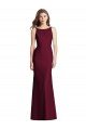 Cheapest Open Cowl Back Bateau Neck Trumpet Bridesmaid Dress UK