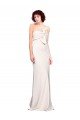 Cheapest Strapless Crepe Fitted Bridesmaid Dress / Prom Dress with Twist Bow UK