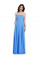 Cheapest Strapless Pleated Skirt Crepe Bridesmaid Dress / Prom Dress with Pockets UK