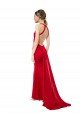 Cheapest High Neck Mermaid Open Back Formal Crepe Maxi Bridesmaid Dress / Prom Dress with Train Detail UK