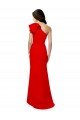 Cheapest High Neck Ruffle Frill One Shoulder Maxi Formal Crepe Bridesmaid Dress / Prom Dress UK