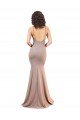 Cheapest Fishtail Shape V-Neck Formal Crepe Bridesmaid Dress / Prom Dress with Slit UK
