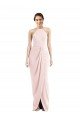 Cheapest Halter Draped Tulip Skirt Maxi Bridesmaid Dress / Prom Dress UK