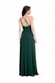 Cheapest A-Line Slim One Shoulder Formal Crepe Bridesmaid Dress / Prom Dress with Asymmetrical Straps and Side Slit UK