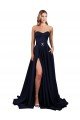 Cheapest Sweetheart Neckline Low Back Long Formal Crepe Bridesmaid Dress / Prom Dress with High Leg Spit UK