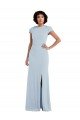 Cheapest Cap Sleeve Cutout Tie Back Trumpet Bridesmaid Dress UK