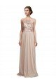 Cheapest Sweetheart Tulle Bridesmaid Dress with High Neck Illusion Bodice UK