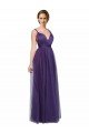 Cheapest Twisted Straps Sweeheart Long Tulle Bridesmaid Dress Open Back UK