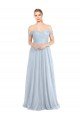 Cheapest Sweetheart Neckline Off the Shoulder Tulle Bridesmaid Dress UK