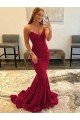 Cheapest Sweetheart Sleeveless Long Sweep Train Velvet Sequin Prom Dress UK