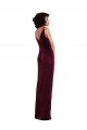 Cheapest Draped Skirt Faux Wrap Velvet Maxi Bridesmaid Dress / Prom Dress UK