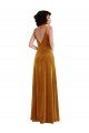 Cheapest Twist Front Cutout Velvet Maxi Bridesmaid Dress / Prom Dress with Pockets UK