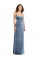 Cheapest Spaghetti Strap Long Full Length Formal Velvet Maxi Bridesmaid Dress / Prom Dress UK